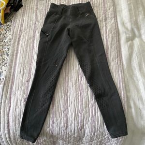 Kerrits power stretch fleece line winter riding breeches size xs gray women’s